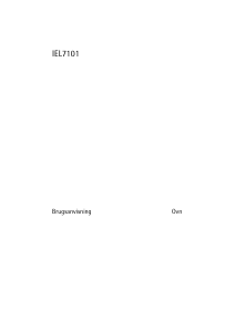 Brugsanvisning Voss-Electrolux IEL7101-HV Ovn
