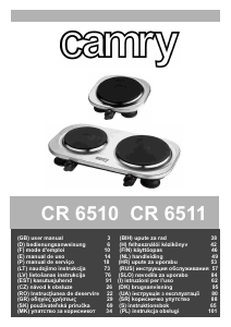 Használati útmutató Camry CR 6510 Főzőlap