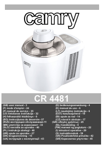 Kasutusjuhend Camry CR 4481 Jäätisemasin