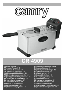 Kasutusjuhend Camry CR 4909 Fritüür