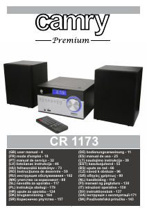 Manual Camry CR 1173 Stereo set