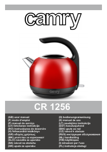 Manual de uso Camry CR 1256b Hervidor
