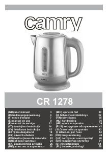 Használati útmutató Camry CR 1278 Vízforraló