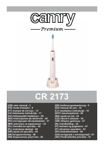 Руководство Camry CR 2173 Электрическая зубная щетка