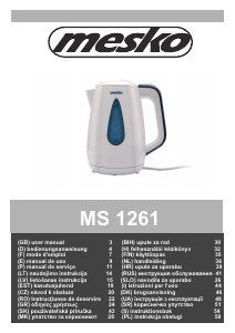 Manual Mesko MS 1261 Jarro eléctrico