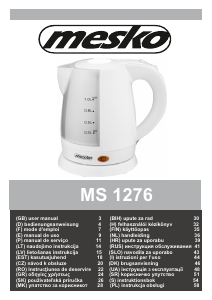 Manual Mesko MS 1276 Jarro eléctrico