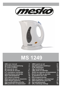 Manual Mesko MS 1249 Jarro eléctrico