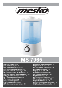 Manual Mesko MS 7965 Humidifier
