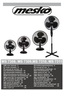Brugsanvisning Mesko MS 7309 Ventilator