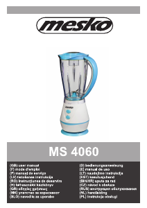 Manuál Mesko MS 4060g Mixér