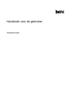 Handleiding Lenovo ThinkPad X240 Laptop