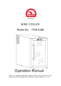 Manual Igloo FRW218B Wine Cabinet