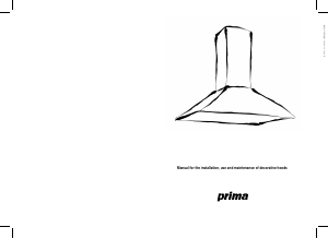 Manual Prima LCT013 Cooker Hood
