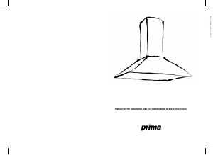 Handleiding Prima LCT013 Afzuigkap