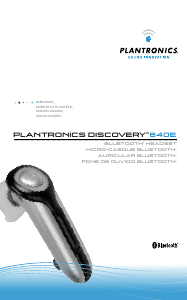 Manual Plantronics Discovery 640E Headset