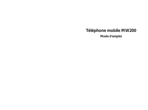 Mode d’emploi MyWay MW200 Téléphone portable