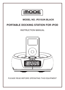 Manual iMode IP215UK-BLACK Alarm Clock Radio