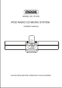 Bruksanvisning iMode IP1035 Dockningshögtalare