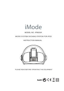Bruksanvisning iMode IP562UK Dockningshögtalare