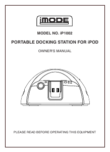 Bruksanvisning iMode IP1002 Dockningshögtalare