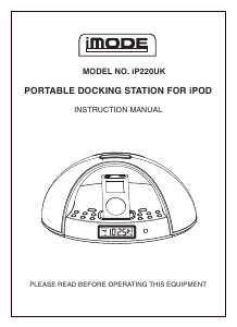 Handleiding iMode IP220UK Speakerdock