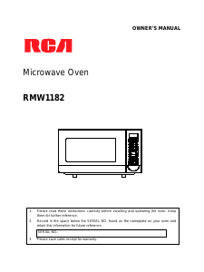 Handleiding RCA RMW1182 Magnetron