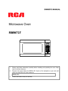 Handleiding RCA RMW737 Magnetron