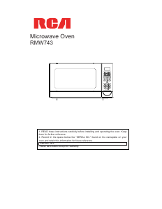 Handleiding RCA RMW743 Magnetron