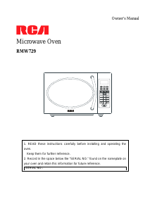 Bruksanvisning RCA RMW729 Mikrovågsugn