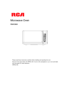 Bruksanvisning RCA RMW968 Mikrovågsugn