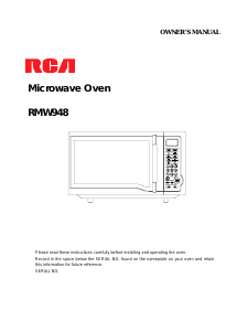 Handleiding RCA RMW948 Magnetron
