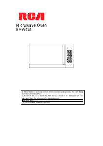 Bruksanvisning RCA RMW741 Mikrovågsugn