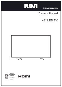 Bruksanvisning RCA RLED4243A-UHD LED TV