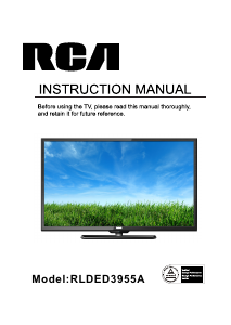Bruksanvisning RCA RLDED3955A LED TV