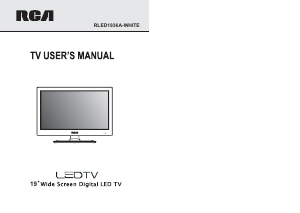 Bruksanvisning RCA RLED1936A-WHITE LED TV