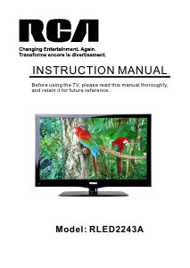 Handleiding RCA RLED2243A LED televisie