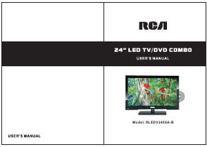Mode d’emploi RCA RLEDV2456A-B Téléviseur LED