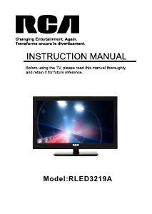 Handleiding RCA RLED3219A LED televisie