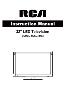 Handleiding RCA RLED3218A LED televisie