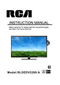 Manual RCA RLDEDV3288-A LED Television