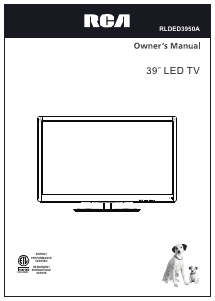 Manual RCA RLDED3950A LED Television