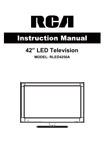 Bruksanvisning RCA RLED4250A LED TV