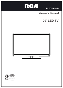 Handleiding RCA RLED2969A-B LED televisie