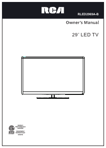 Bruksanvisning RCA RLED2969A-B LED TV