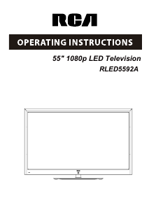 Handleiding RCA RLED5592A LED televisie