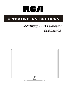 Bruksanvisning RCA RLED5592A LED TV
