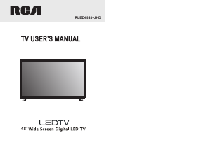 Handleiding RCA RLED4843-UHD LED televisie