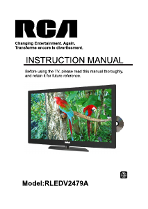 Handleiding RCA RLEDV2479A LED televisie