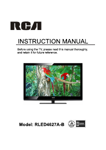 Mode d’emploi RCA RLED4627A-B Téléviseur LED