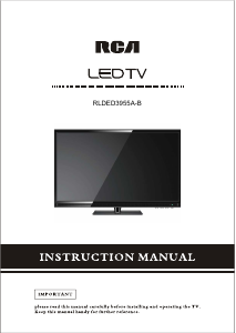 Bruksanvisning RCA RLDED3955A-B LED TV